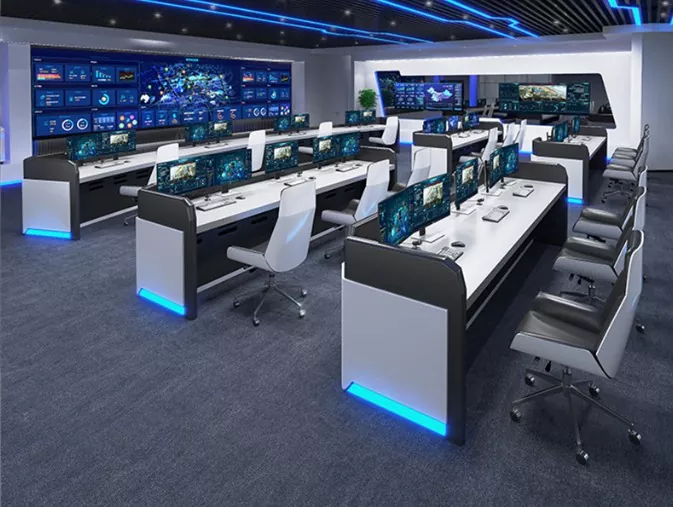 Kontrolrumsovervågningskonsol