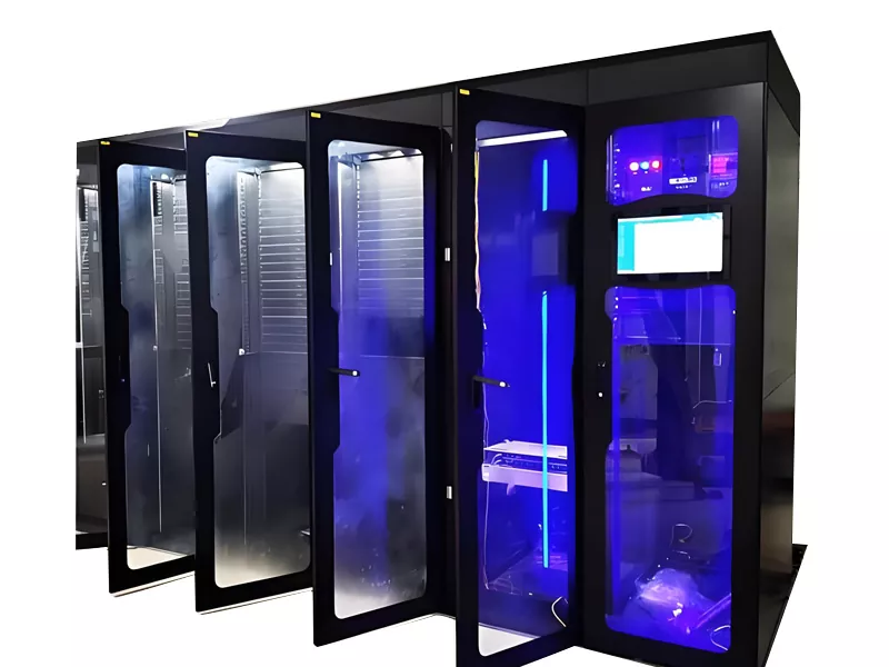Integreret computerrumsskab